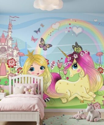 Prenses ve Unicorn Masal DiyarÄ± Duvar KaÄÄ±dÄ±