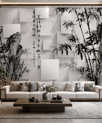 Zen Bambu SanatÄ± Duvar KaÄÄ±dÄ±