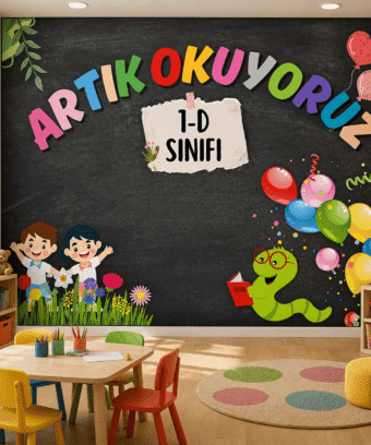 SÄ±nÄ±flara Ãzel Okuma TemalÄ± Duvar KaÄÄ±dÄ±